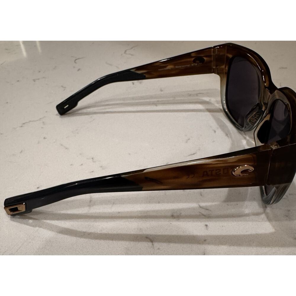 COSTA DEL MAR wahoo/silver mirror WATERWOMAN polarized 580P sunglasses - Picture 5 of 9